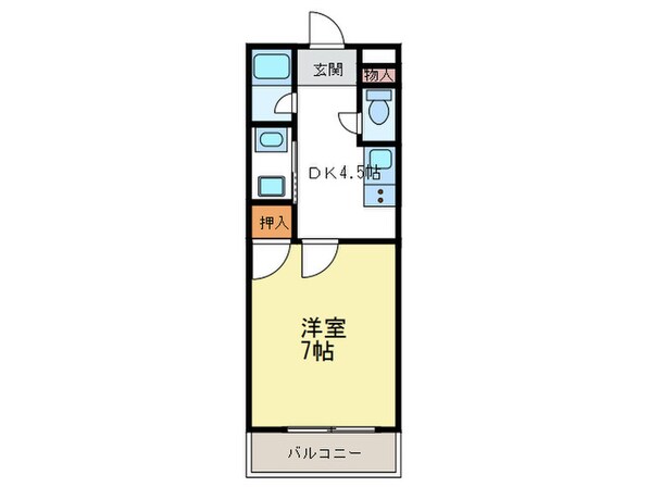 ヒューゲル多賀の物件間取画像